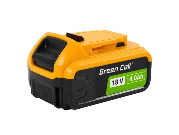 Green Cell PTDW18V4, Batteri, Lithium-Ion (Li-Ion), 4 Ah, 18 V, DeWalt, Drill, Multi-verktøy, Elektrisk skrutrekker, Rotasjons hammer, Sandpapir ho...
