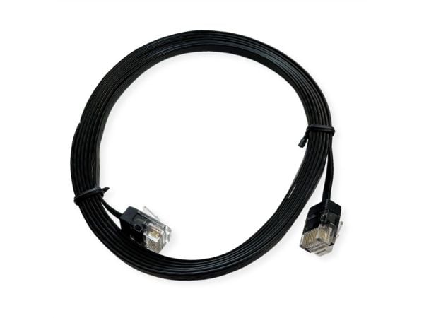 ROLINE 21.15.2192, 1,5 m, Cat6a, U/UTP (UTP), RJ-45, RJ-45, Sort