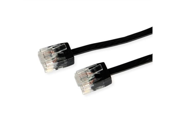 ROLINE 21.15.2193, 2 m, Cat6a, U/UTP (UTP), RJ-45, RJ-45, Sort
