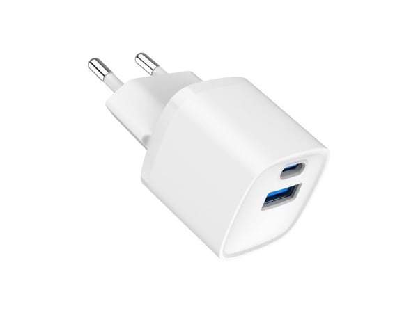 Gembird - Strømadapter - 20 watt - 3 A - PD, QC 3.0 - 2 utgangskontakter (USB-type A, USB-C)