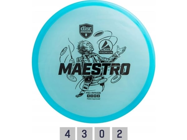 Discmania Maestro Active Premium Blue midrange driver 4/3/0/2