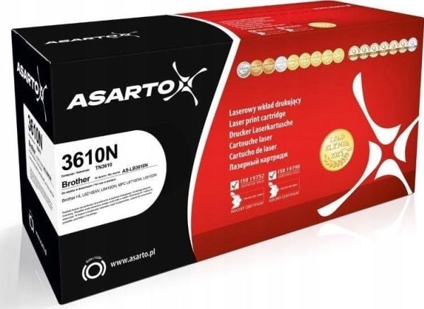Asarto toner til Brother 3610N | TN3610 | 18000 sider | svart