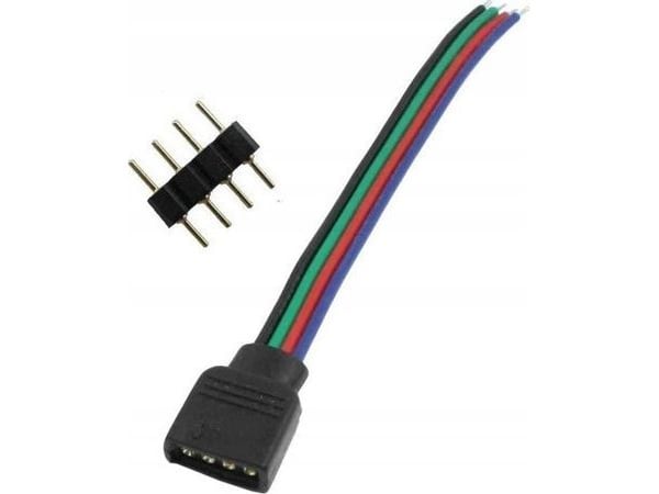 Prescot Prescot Prescot rgb 4pin liitin ohjaimelle musta plug-rgb-4pin-cz
