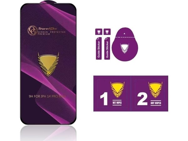 TelForceOne herdet glass/premium beskyttelsesglass for Samsung Galaxy S22 Plus / S23 Plus 5G svart ramme