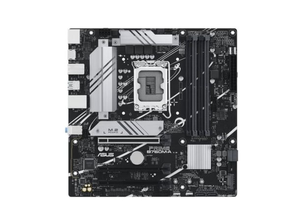 ASUS PRIME B760M-A-CSM - Hovedkort - micro ATX - LGA1700-sokkel - B760 Chipset - USB 3.2 Gen 2, USB 3.2 Gen 1, USB-C 3.2 Gen 1 - 2.5 Gigabit LAN - ...