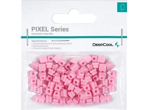 Deepcool PIXEL Series - System cabinet decorative bits - rosa, Pantone 182U (en pakke 100 deler)