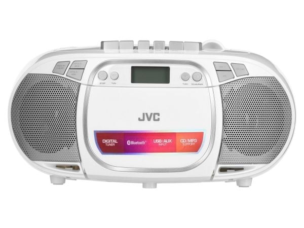 JVC RC-E451W, 1,6 kg, Vit, Bärbar CD-spelare