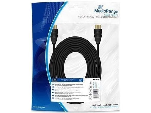 MediaRange MRCS212, 10 m, HDMI Type A (Standard), HDMI Type A (Standard), 10,2 Gbit/s, musta