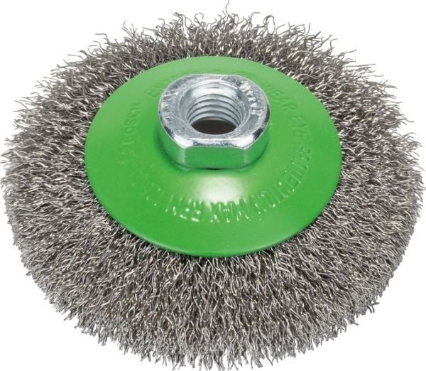 Bosch KONUSBØRSTE BØLGET 100MM INOX M14
