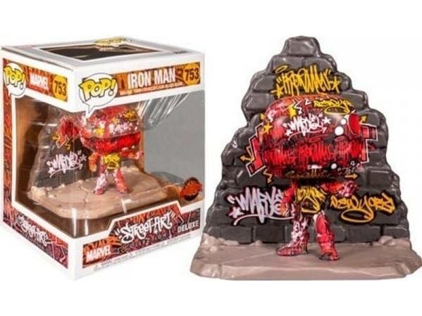 Funko Pop Actionfigur Superheltfigurer Funko POP MARVEL DELUXE IRON MAN STREET ART GRAFITTI DECO N 753