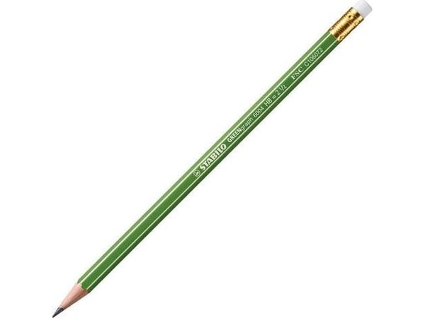 STABILO GREENgraph, HB, Grønn, Sekskantet, Hobby, Kontor, Skole, 2,2 mm, 45 mm