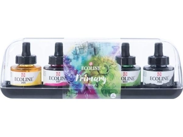 Ecoline flytande akvarellset Primary | 5 x
