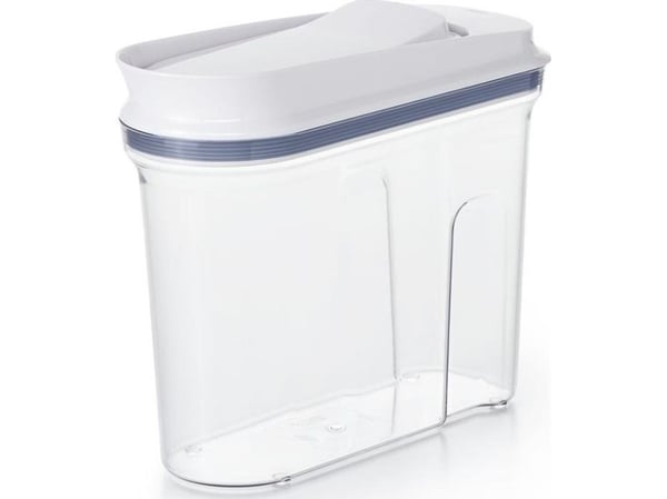 OXO 11113900, Universell Container, 2,3 l, Plast, Silikon, Gjennomsiktig, Hvit, Flip-top lokk, Rektangulær