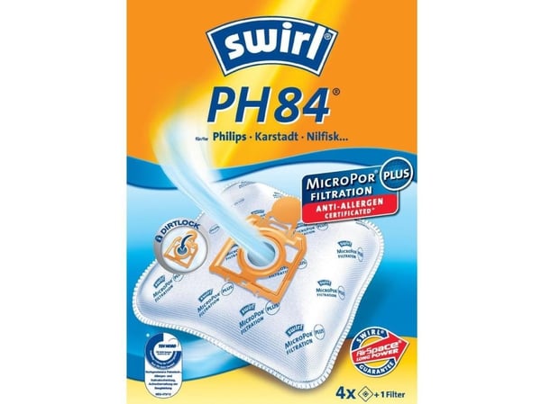 Swirl PH 84, Oransje, Hvit, Philips, Nilfisk, Karstadt, 4 stykker, 1 stykker