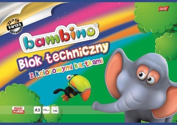 Teknisk blokk A3 fargerik 10k Bambino p10 MAJEWSKI