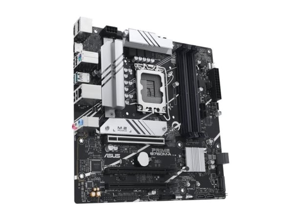 ASUS PRIME B760M-A-CSM - Hovedkort - micro ATX - LGA1700-sokkel - B760 Chipset - USB 3.2 Gen 2, USB 3.2 Gen 1, USB-C 3.2 Gen 1 - 2.5 Gigabit LAN - ...