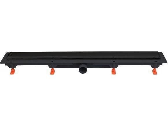 Werit-P JOMOTech eksklusiv pakke 40 / lineært sluk 650 mm / front 2-sidig FLIS sort matt / WERIT 175-30650400-38