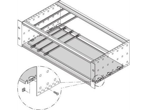 Schroff 34562756 19 tuumaa Asennusmateriaali