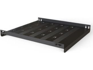 TRITON SCHROFF Varistar hylle 19'', stasjonær, 75 kg, RAL 7021, 600W 700D