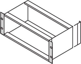 SCHROFF 19" brakett 9U uten håndtak 2 stk – racketilbehør – 9 HE (24564797)