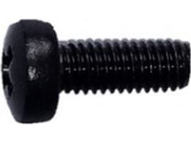 SCHROFF krysskruv SCHROFF, Pozidriv, M6x16, stål, förzinkad, svart, 100 st