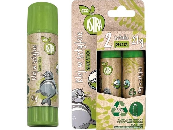 Astra lim med stift ECO* skole 21 g, 2 stk