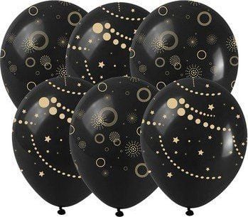 Selgros ballonger med gulltrykk (6 stk.)
