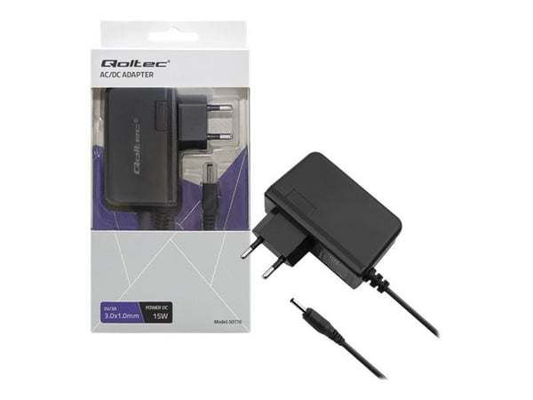 Qoltec 50776 - Strömadapter - AC 220-240 V - 15 Watt
