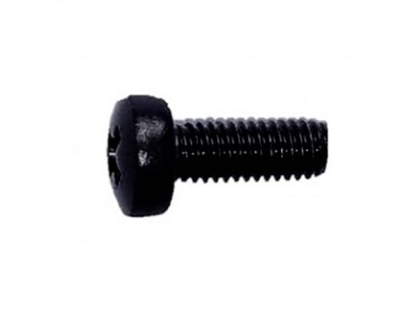 SCHROFF krysskruv SCHROFF, Pozidriv, M6x16, stål, förzinkad, svart, 100 st