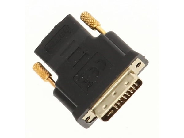 Hama - Video adapter - dobbeltlenke - DVI-D plugg til HDMI hunn - svart - 4K-støtte