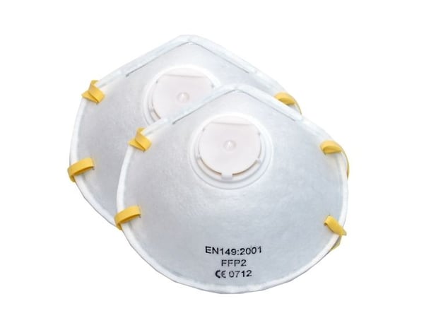 Work it by millarco® FFP2 støvmaske med ventil 2-pak