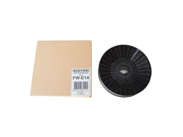 ELEYUS FW-E14, Liesituulettimen suodatin, Musta, Puuhiili, Storm 700, Storm 960, Modul, Lana 700, 1 kpl, 125 mm