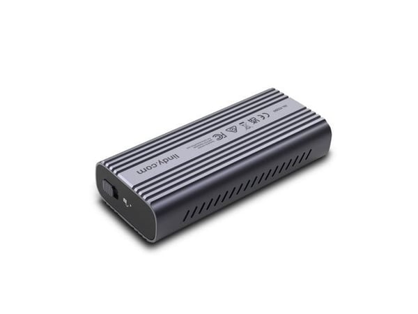 Lindy 43394, SSD-kotelo, M.2, PCI Express, 40 Gbit/s, USB-liitettävyys, Harmaa