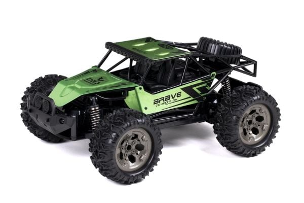Brave R/C 1:12, 2,4GHz, 7,4V 500mAh Li-ion, grønn