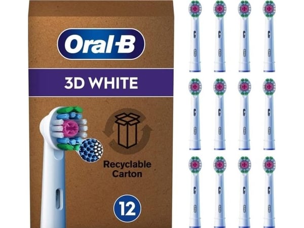 Oral-B Pro 3D White -harjat 12 FFU (8006540855652)