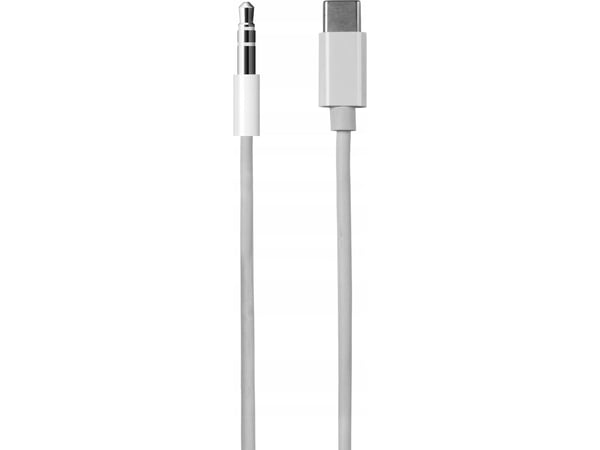 Vivanco ACVVUSBC10W, 3.5mm, Hankjønn, USB Type-C, Hankjønn, 1 m, Hvit