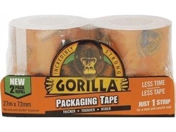 Gorilla Sports emballasjetape Tough & Wide 72 mm x 27 m