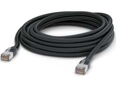 Ubiquiti - Koblingskabel - RJ-45 (hann) til RJ-45 (hann) - 8 m - 6 mm - STP - CAT 5e - utendørs, 100 Mbps Ethernet support - svart