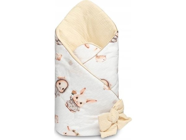 Sensillo MUSLIN CORNER BUNNY BEIGE 75x75