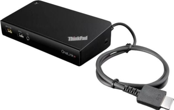 Lenovo ThinkPad OneLink+ Dock - Portreplikator - VGA - 90 watt - Danmark - for ThinkPad P40 Yoga 20GQ, 20GR; X1 Carbon 20FB, 20FC; X1 Tablet 20GG, ...