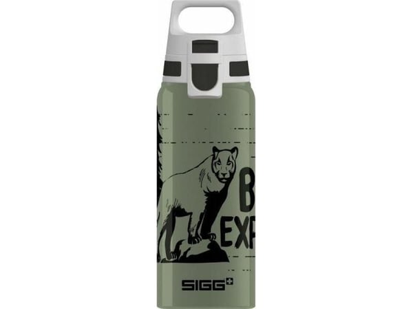 SIGG WMB ONE Brave Mountain Lion, 600 ml, Daglig bruk, Grønn, Aluminium, Barn, Bilde