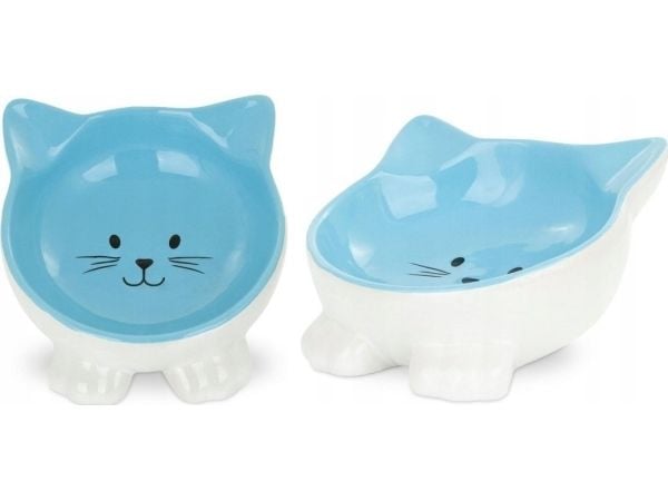 Barry King BARRY KING KERAMISK SKÅL FOR KATT PÅ BEN 11,5 cm BLÅ