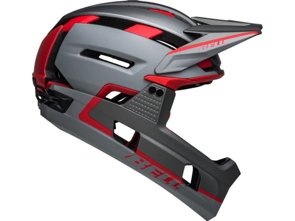 Bell full face-hjelm Super Air R hjelmstørrelse: S (51-55 cm) velg farge: Matte Grey Red