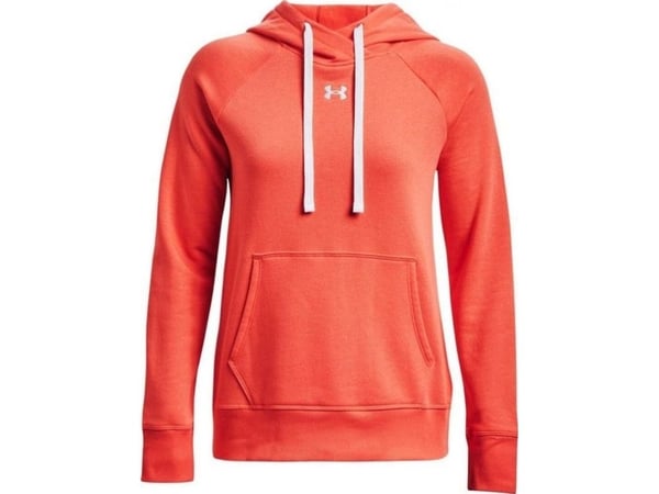 Under Armour naisten Rival Fleece HB huppari oranssi 1356317 877