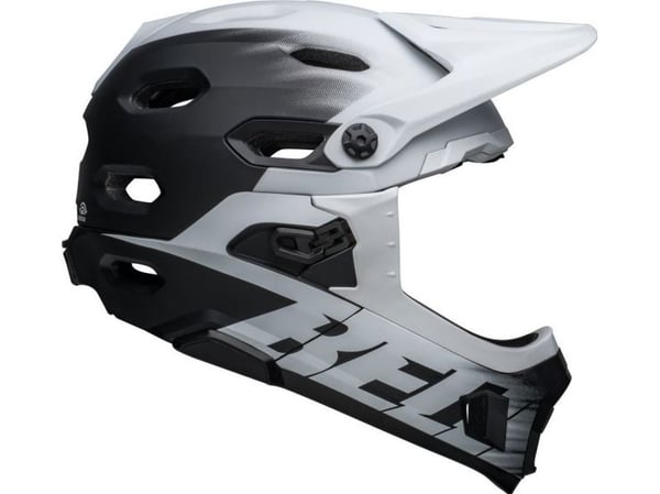 Bell BELL SUPER DH helhjelm Hjelmstørrelse: M(55-59 cm), Velg farge: Matt Svart Hvit