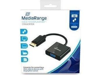 MediaRange MRCS173, 0,15 m, VGA (D-Sub), DisplayPort, Hunkjønn, Hankjønn, 800 x 600 (SVGA)