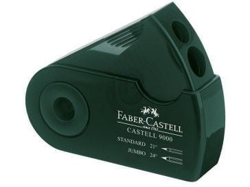 Faber-Castell CASTELL 9000 - Blyantspisser - 2 hull - grønn