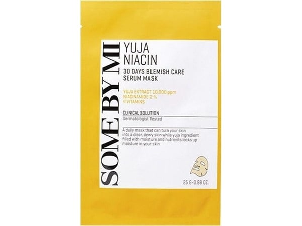 Some By Mi YUJA Niacin 30 Days Blemish Care Serum Mask 25g Some By Mi YUJA Niacin 30 Days Blemish Care Serum Mask 25g