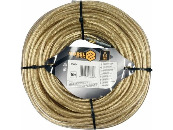Toya VOREL vaier i rustfritt stål 6 mm*36 m