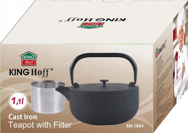 KingHoff STØPEJERNSKANNE 1.1L MED FILTER KINGHOFF KH-1844